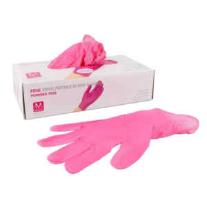 Guantes Nitrilo Rosa M 100UNIT